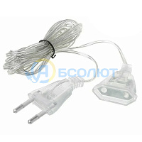 Орбита OT-ELE01 удлинитель для гирлянды прозрачный 3м 